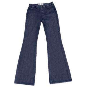 👖👠‎ M.I.H. Marrakesh Jeans Women's 26L Raw Blue Kick Flare 70s Retro Chic